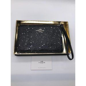 Coach F38641 New in Box Small Glitter Wristlet